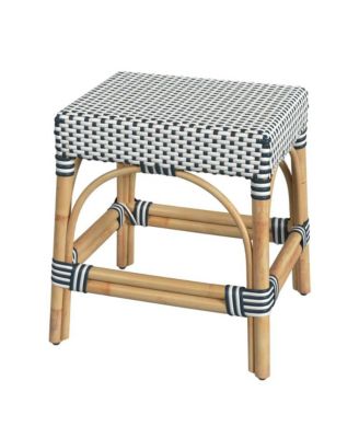 Robias Rattan Rectangular 18" Dining Stool