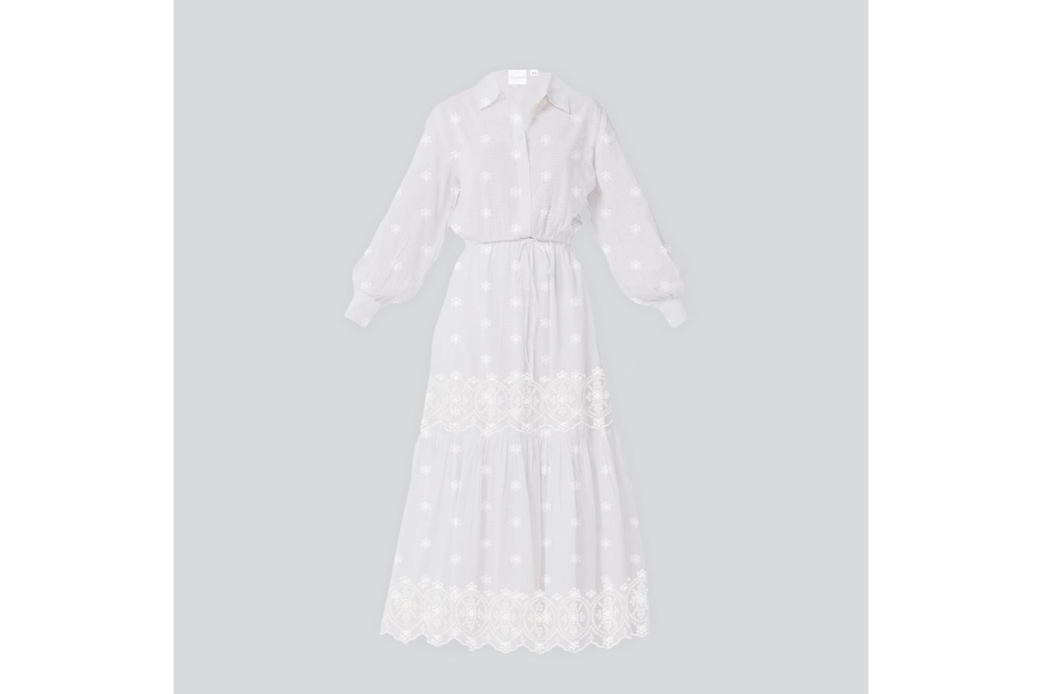 Women's Embroidered Flowy Tiered Maxi Dress