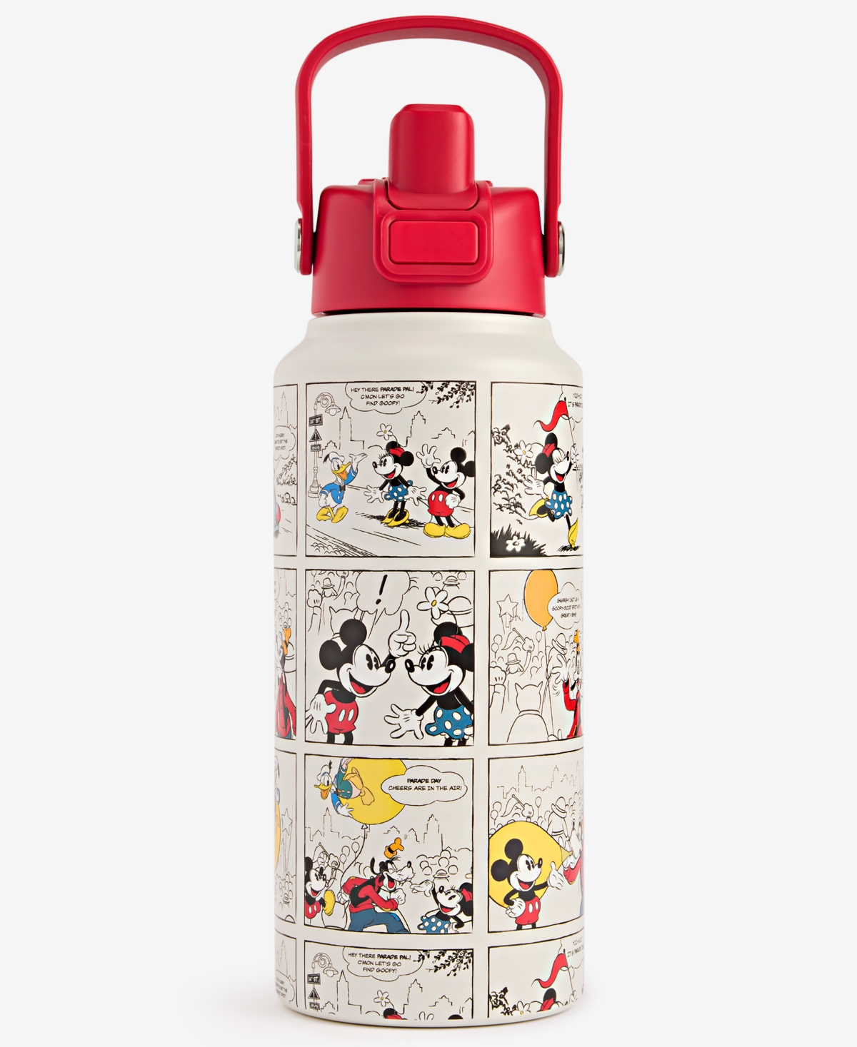 Disney | Macy's Mickey and Friends Thanksgiving Day Parade Comic Strip Water Bottle, Macy's Exclusive