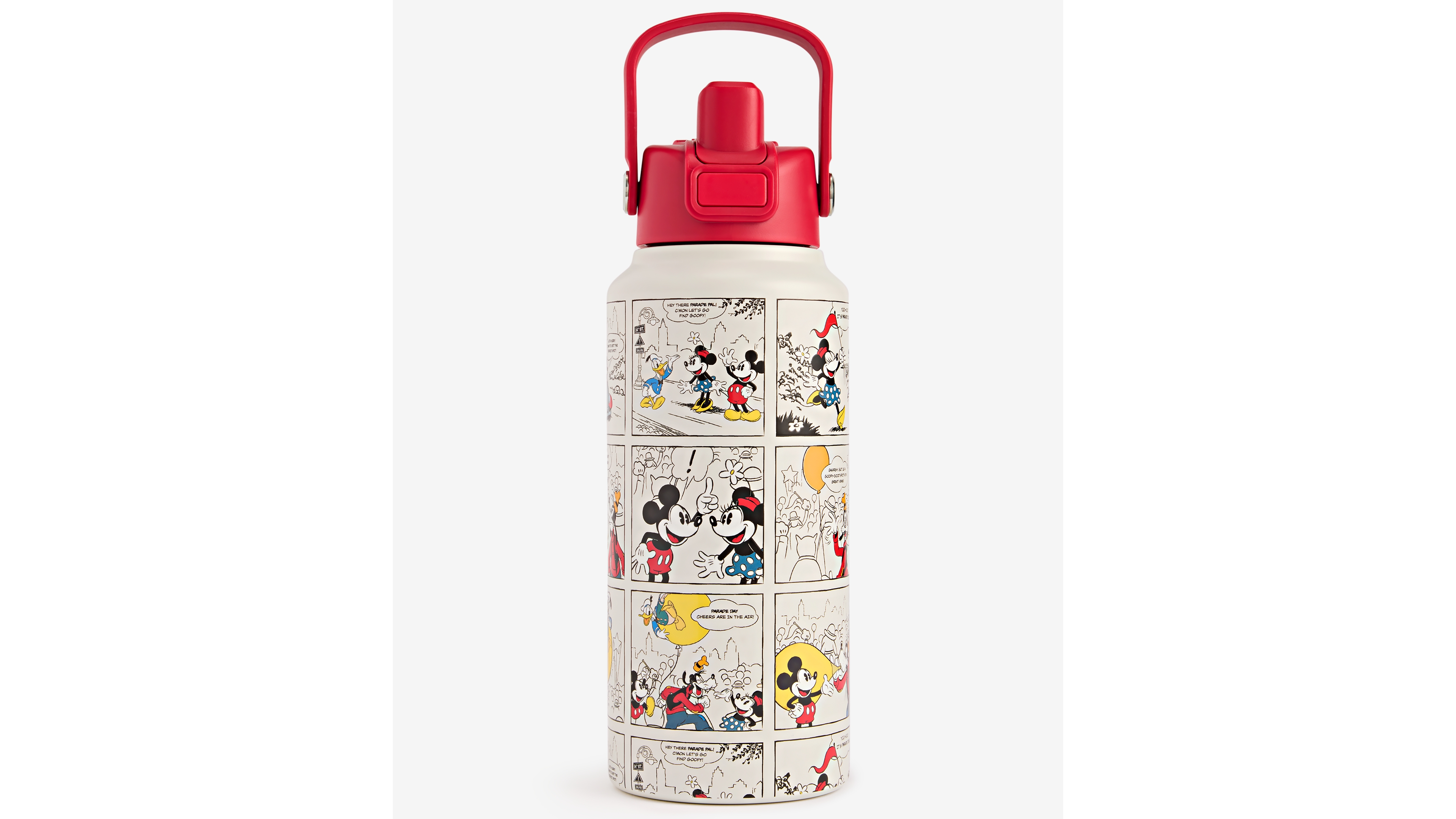 Disney | Macy's Mickey and Friends Thanksgiving Day Parade Comic Strip Water Bottle, Macy's Exclusive