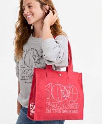 100th Thanksgiving Day Parade Blueprint Canvas Tote Bag