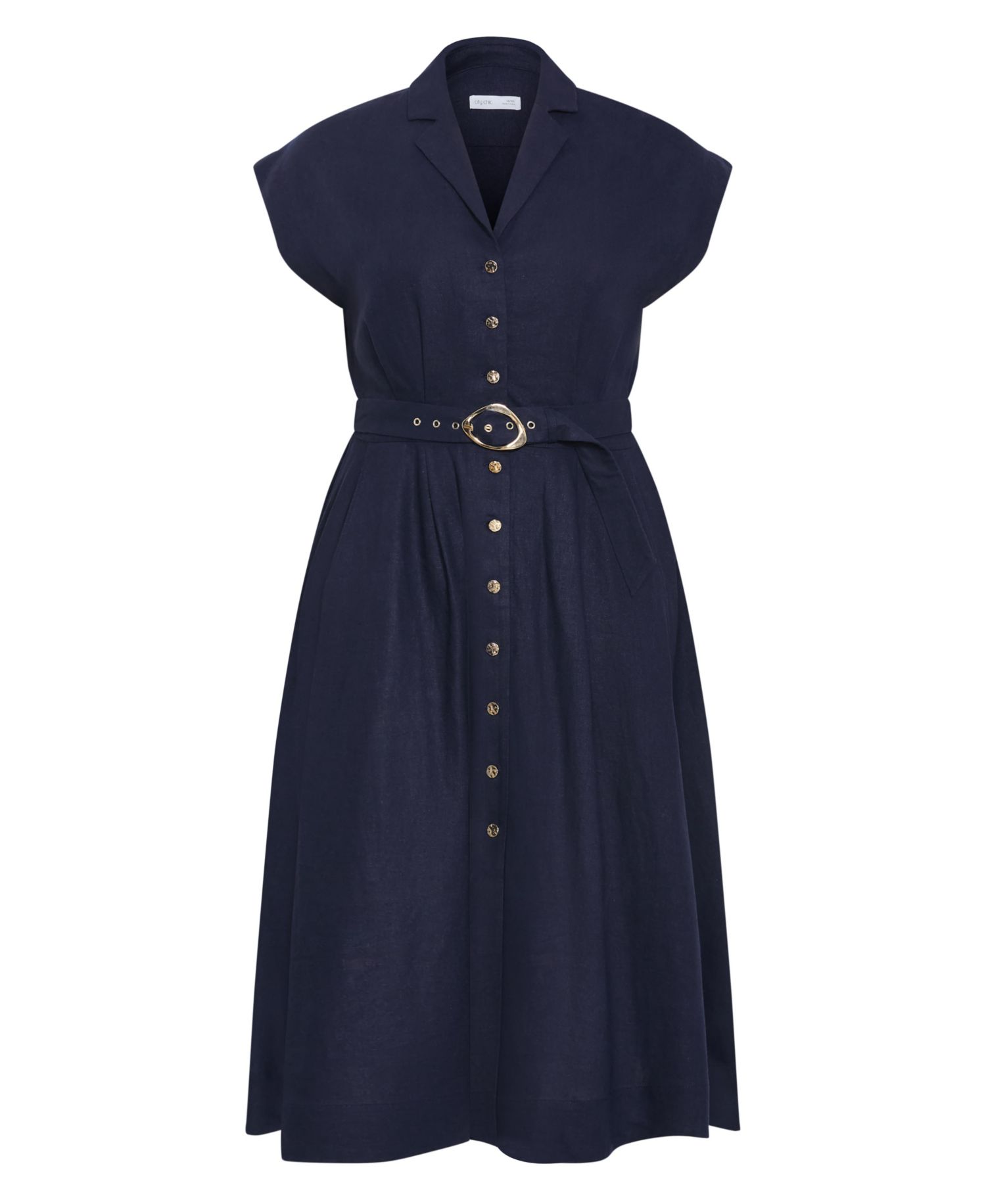 Women's Liliyana Belted Linen Dress