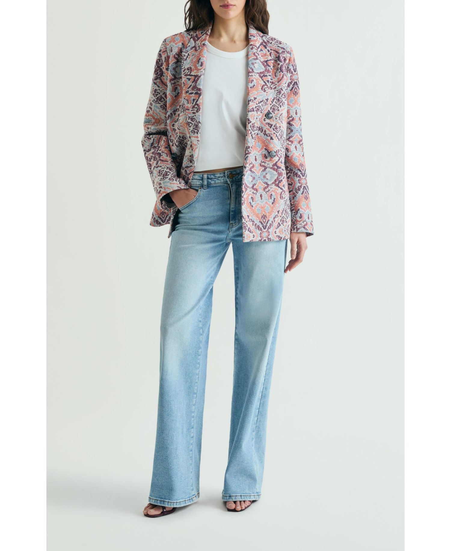 Women's Jacquard Print Blazer