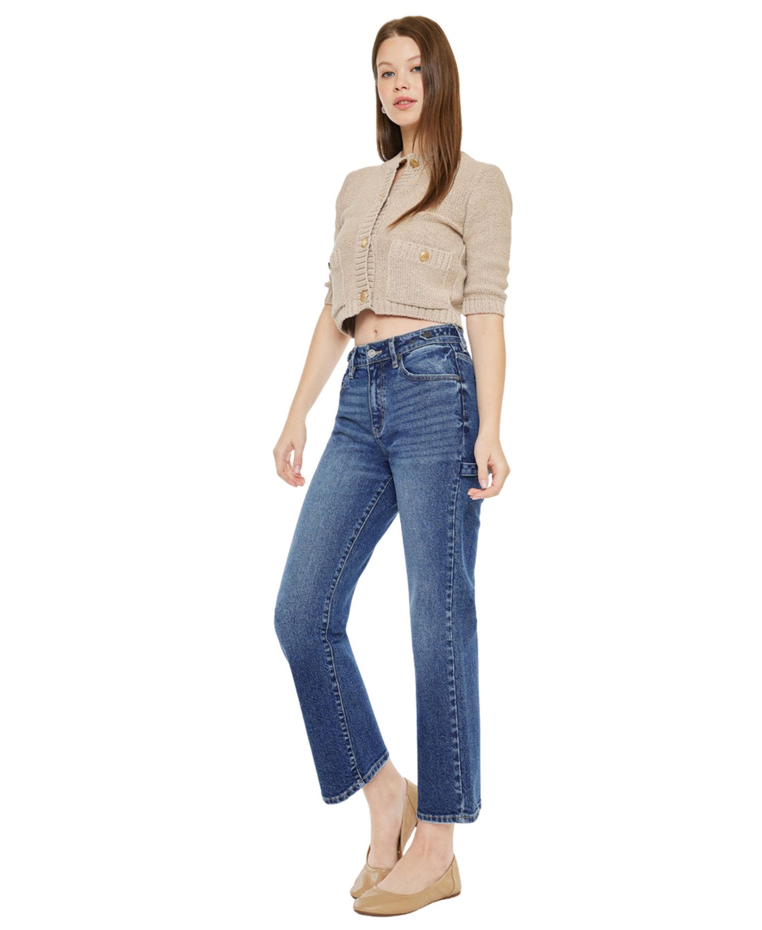 Women's Ashley High Rise True Straight Jeans