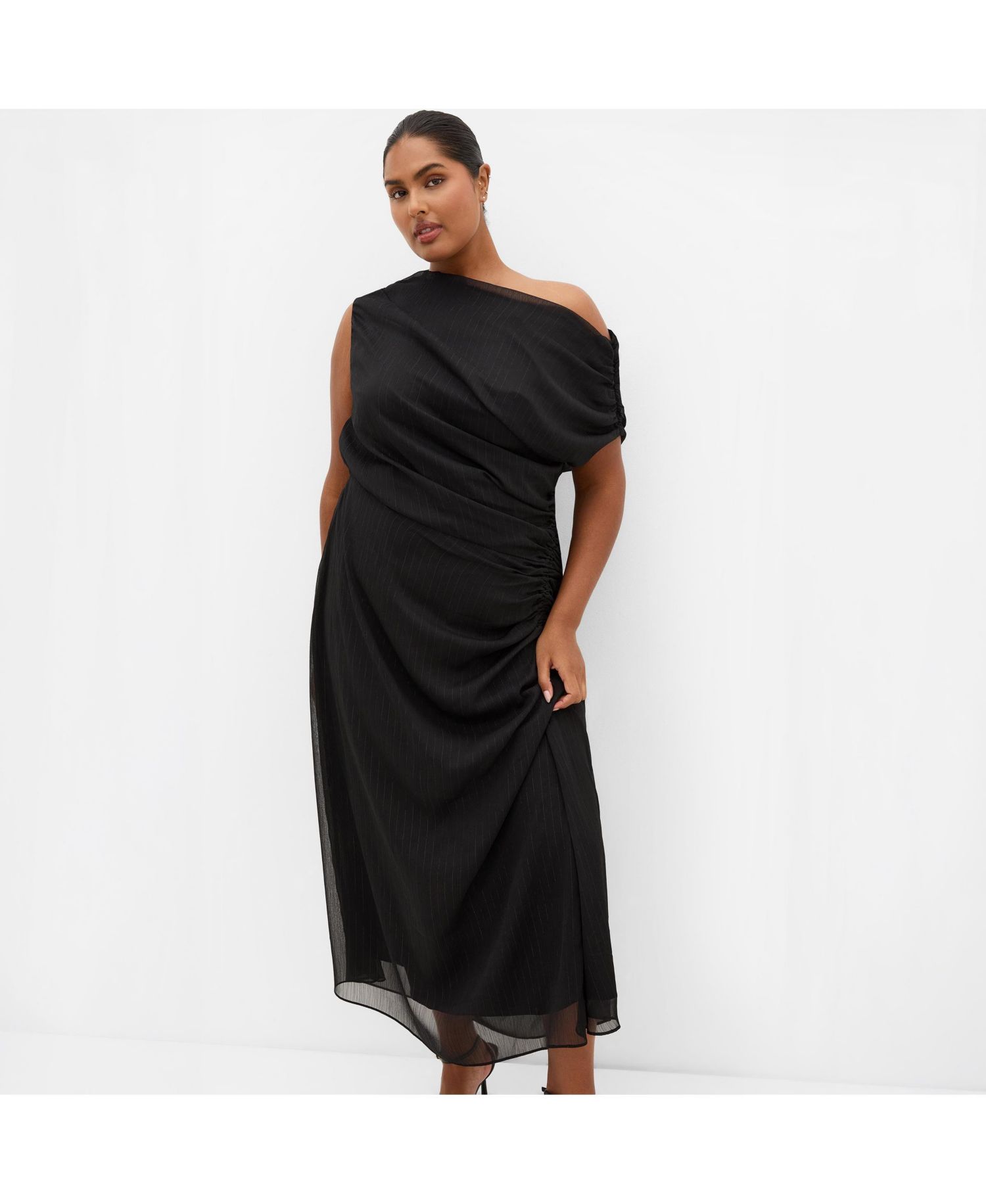 Women's Vivid Lurex Stripe Maxi Dress