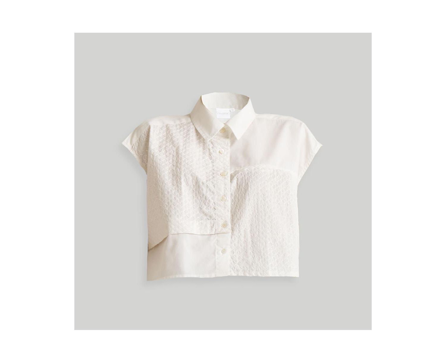 Women's Embroidered Panel Crop Top