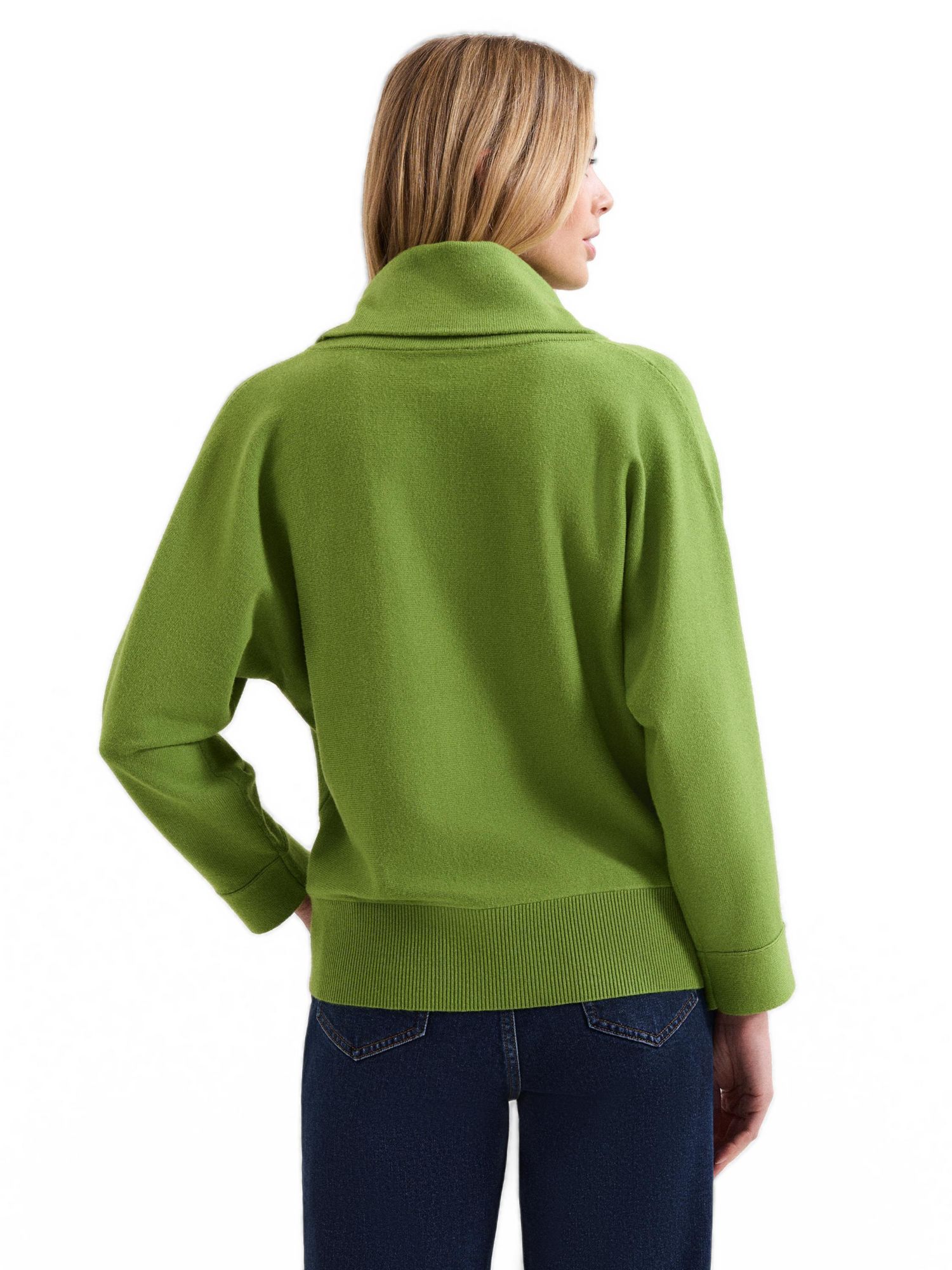 Women's Ribbed Detailing Rosalie Cowl Jumper
