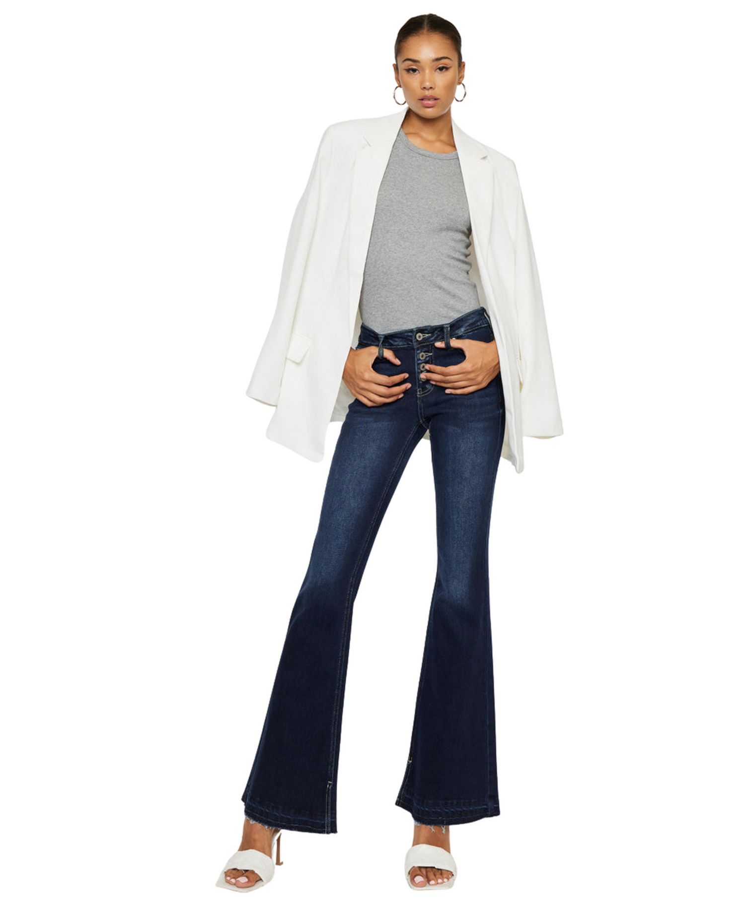 Women's Lurice Mid Rise Flare Jeans