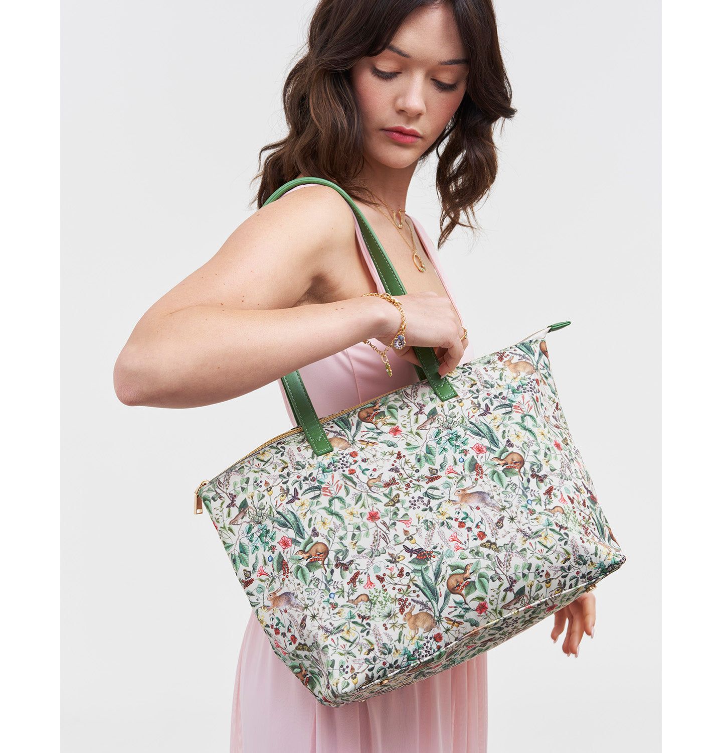 Женская сумка Fable England Cire Garden Floral Printed Grab Tote — фото 2
