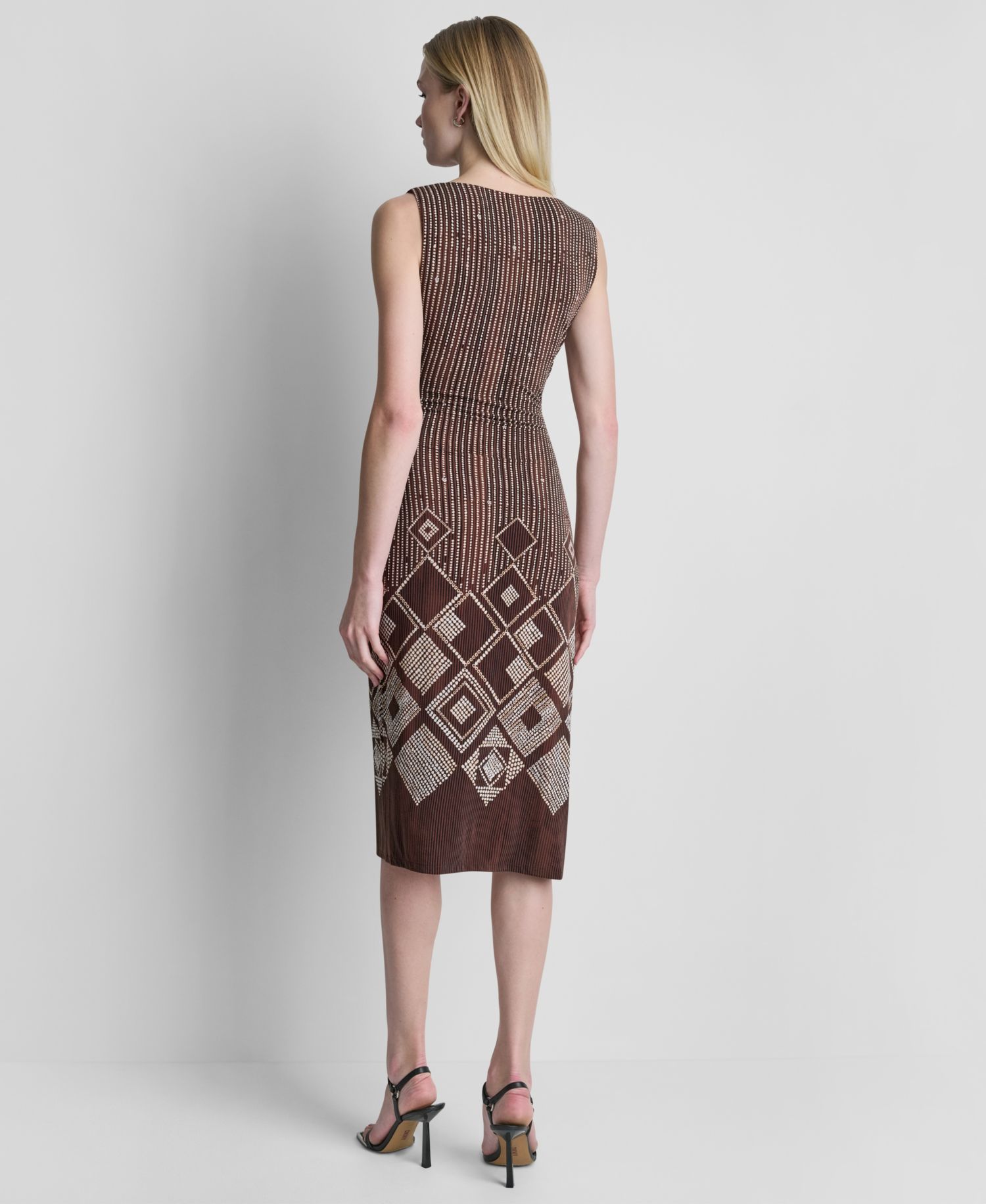 Women's Sleeveless Side Knot Midi Dress