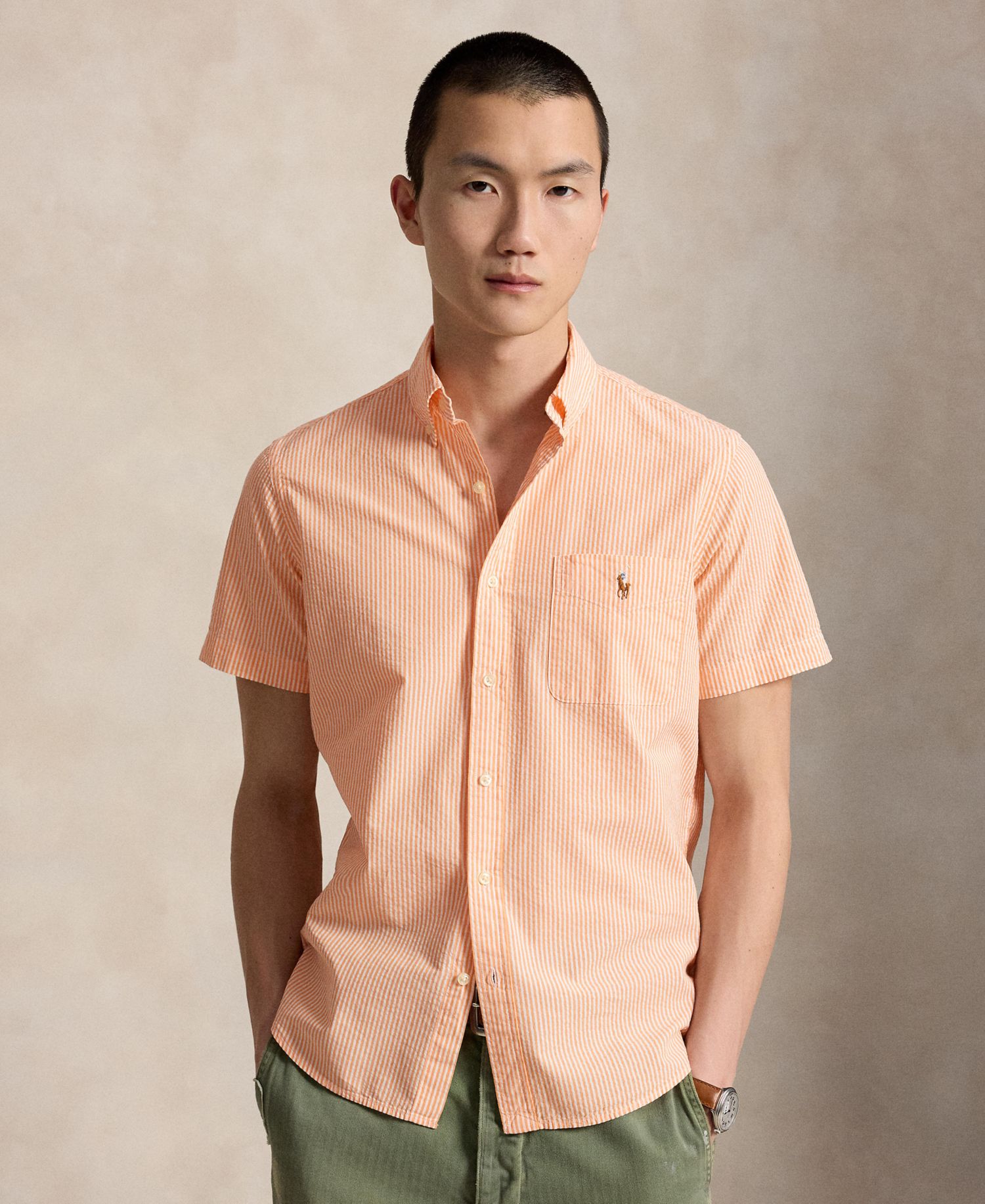Классический Персиковый/Белый