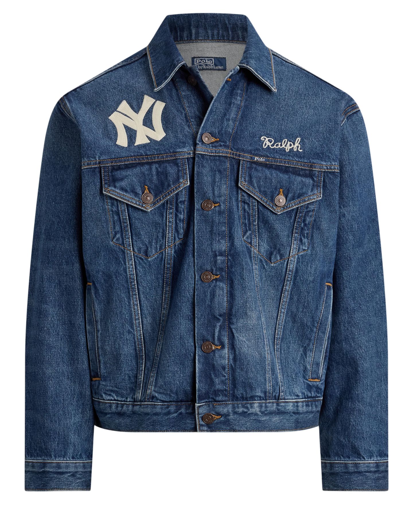 Мужская куртка Polo Ralph Lauren Yankees Trucker, цвет: Elliots — фото 5