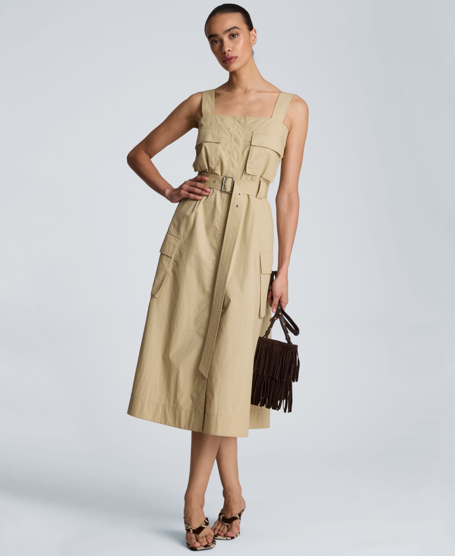 Women's Cargo Midi Dress