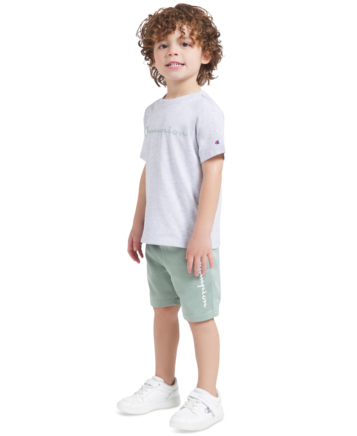 Champion Boys' 4-7 Graphic T-Shirt and Shorts, 2-Piece Set