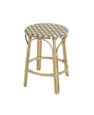 Ballito 24 in. Seat Height Oval Rattan Counter Stool