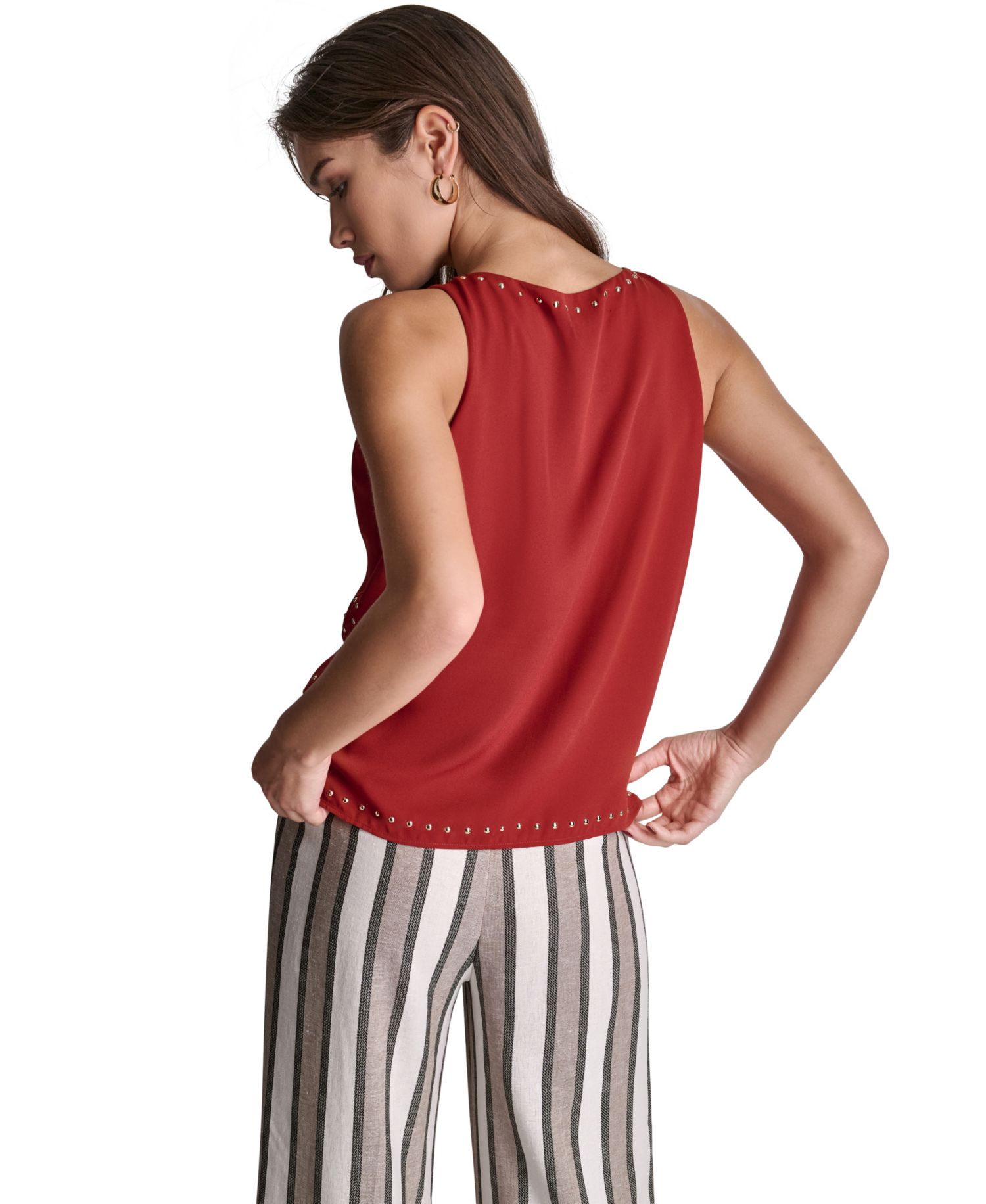 Women's Sleeveless Studded Top