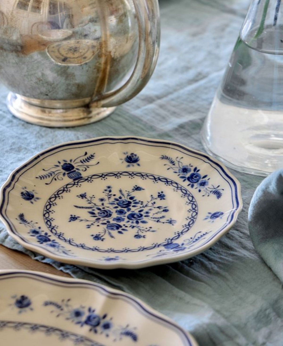 Costa Nova Vila Floral Pattern Appetizer Plates, Set of 6