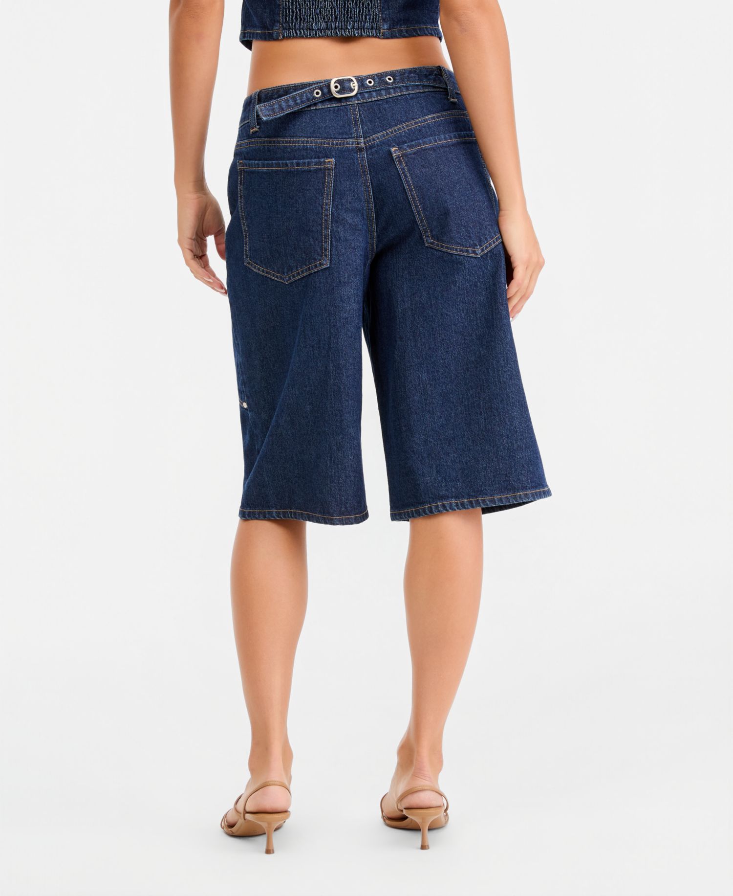 Women's Denim Cargo Shorts