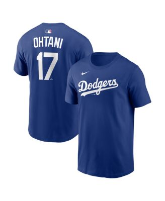 Men's Shohei Ohtani Royal Los Angeles Dodgers Name & Number T-Shirt