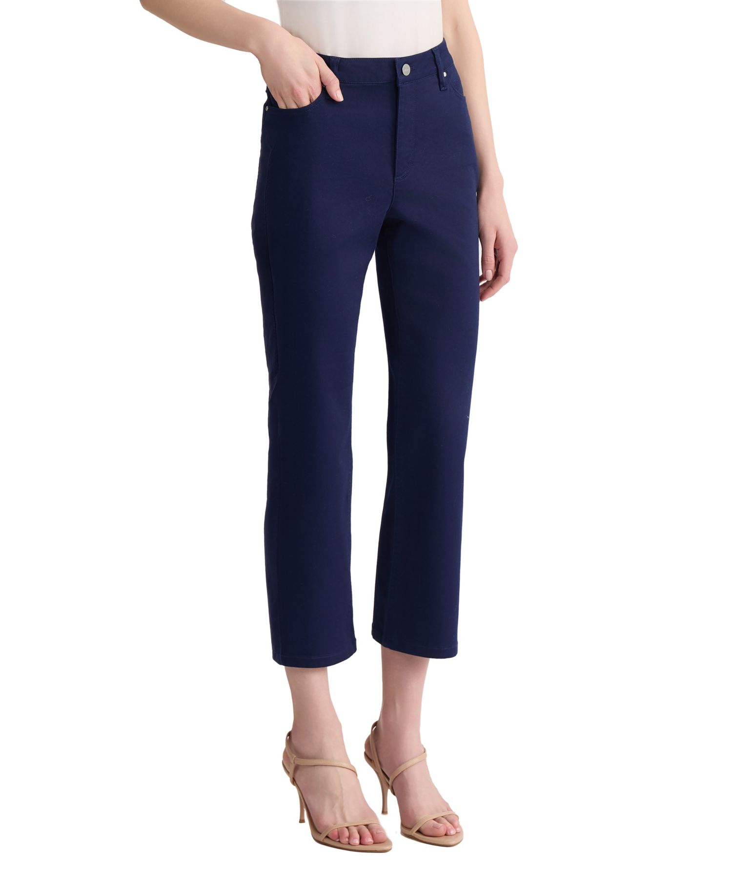 Petite Lexington Straight-Leg Cropped Pants