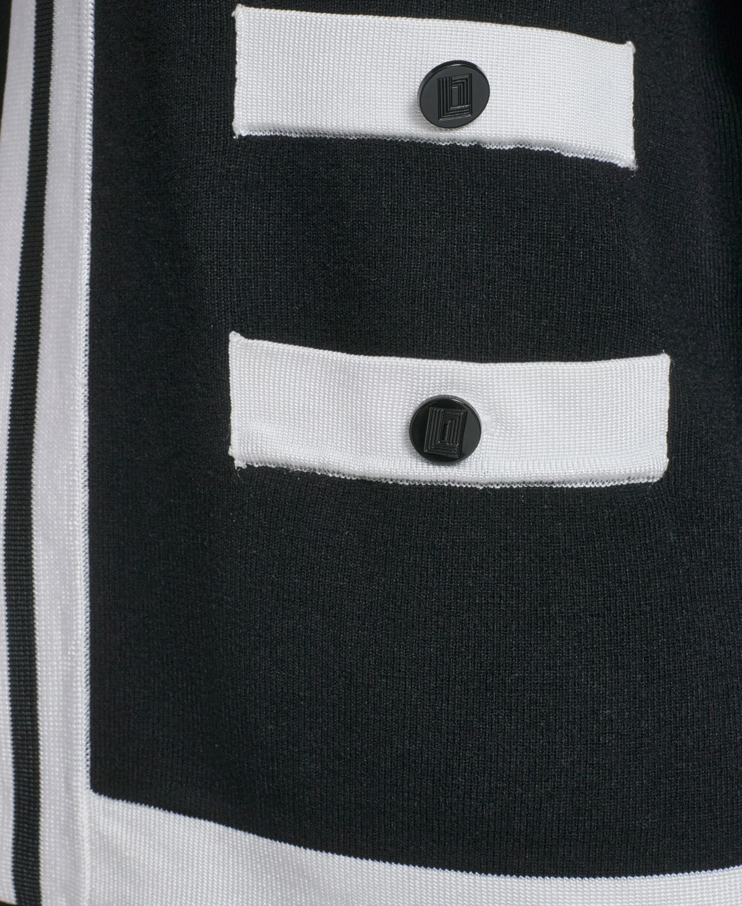 Petite Open-Front Long-Sleeve Knit Cardigan with Contrast Trim