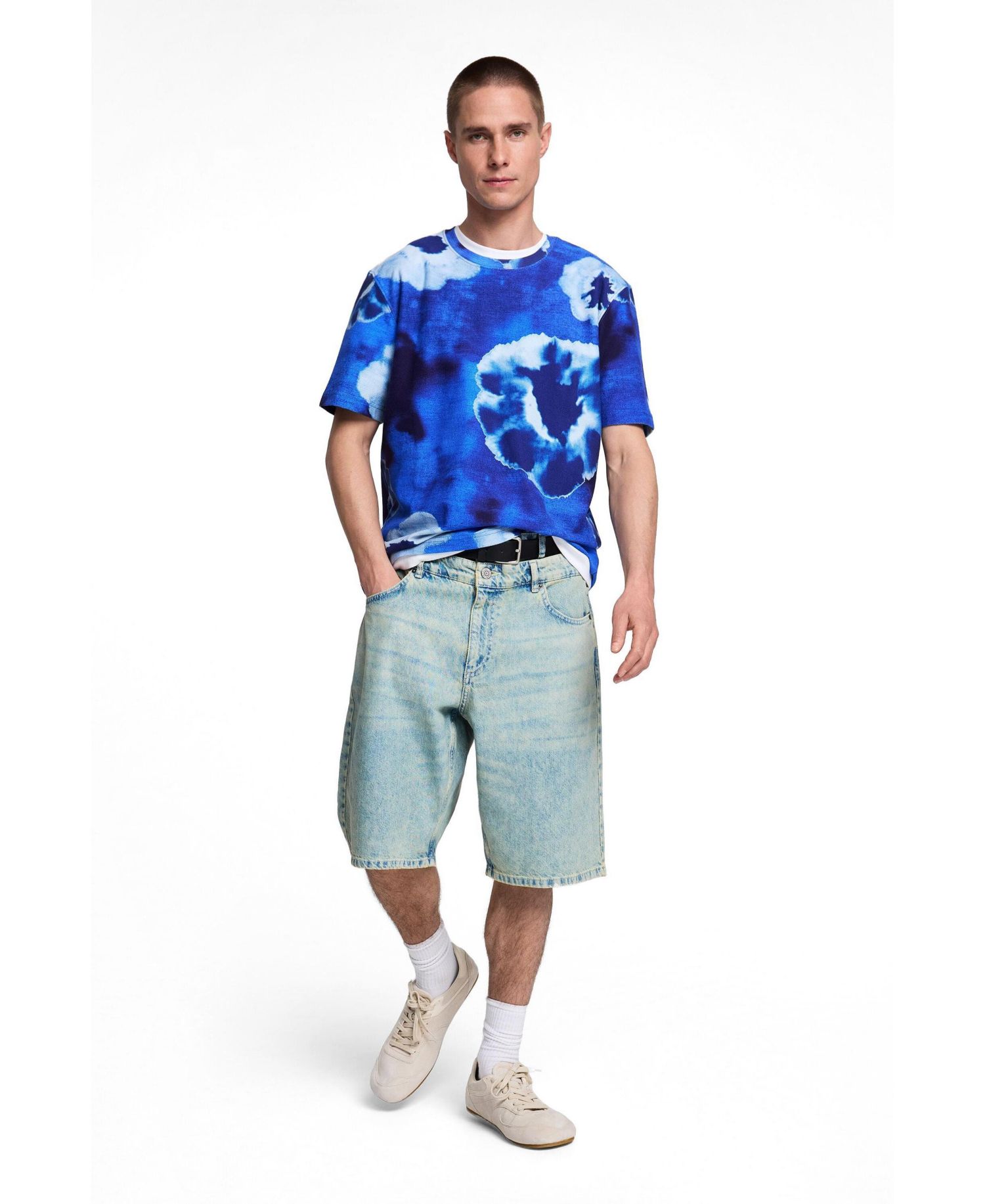 Men's Tie-dye flower T-shirt