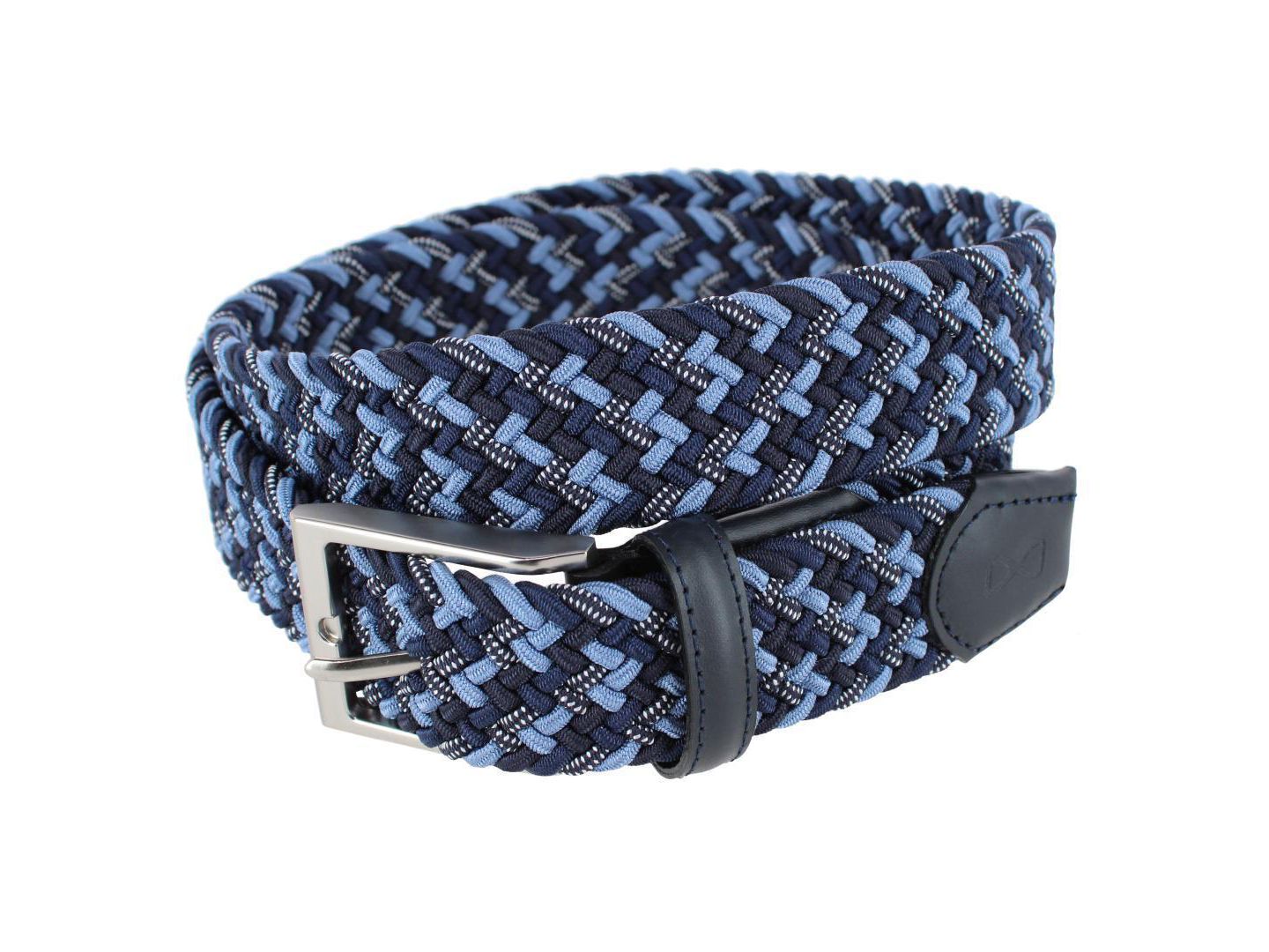 Мужской ремень TRAFALGAR Edward European Weave Golf Braided Belt, цвет: Синий — фото 1