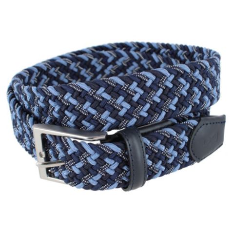 Мужской ремень TRAFALGAR Edward European Weave Golf Braided Belt, цвет: Синий