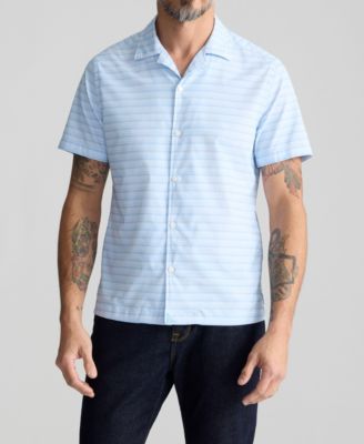 Men's Regular Fit Performance Short-Sleeve Camp Collar Shirt