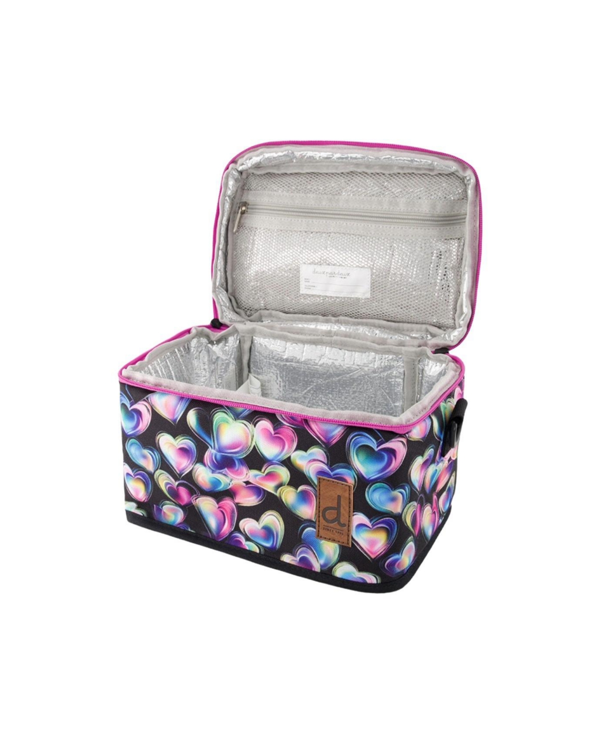 Deux par Deux Little Girl Hearts Charming Functional Spacious Lunch Box