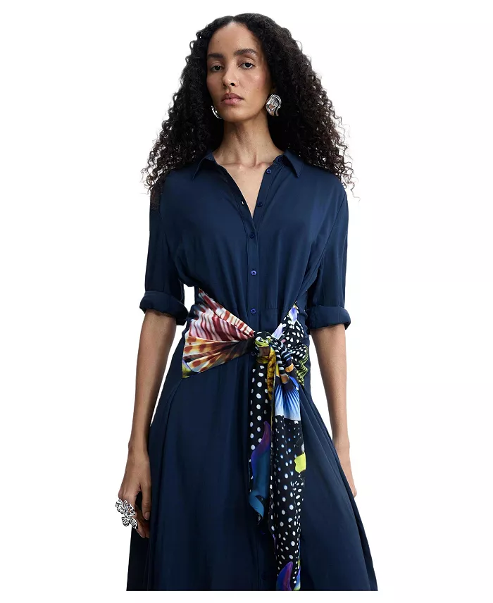 Women's Midi shirt dress - thumbnail 4