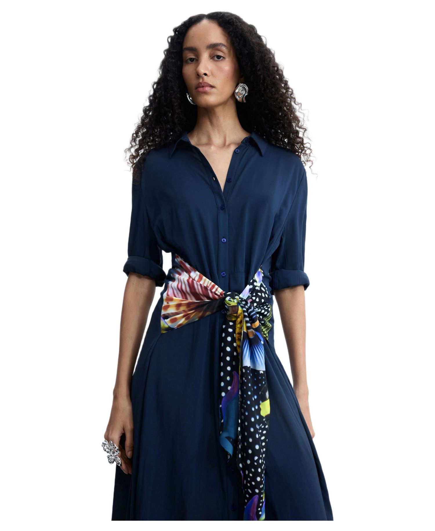Women's Midi shirt dress