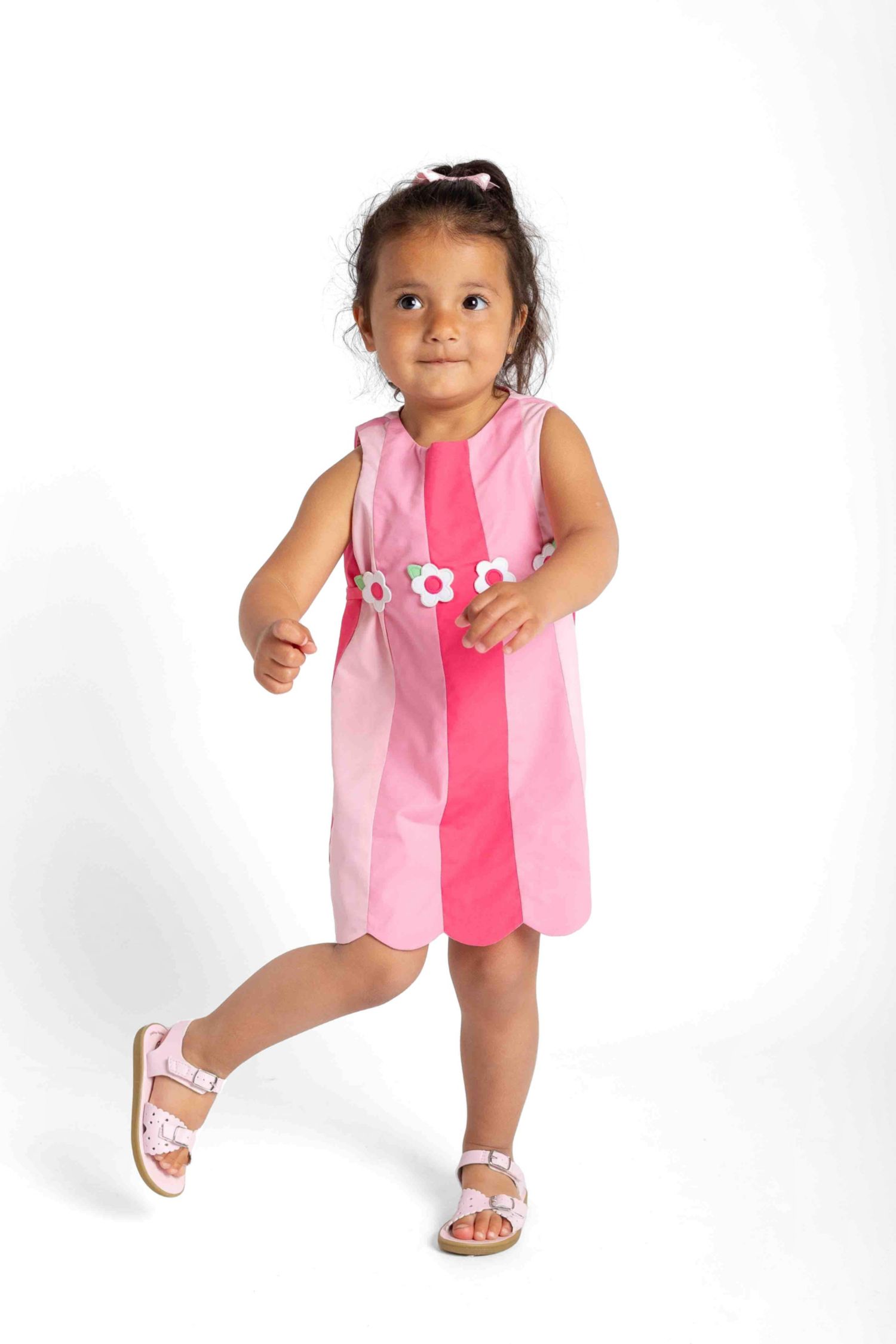 Little Girls Poplin Panel Dress