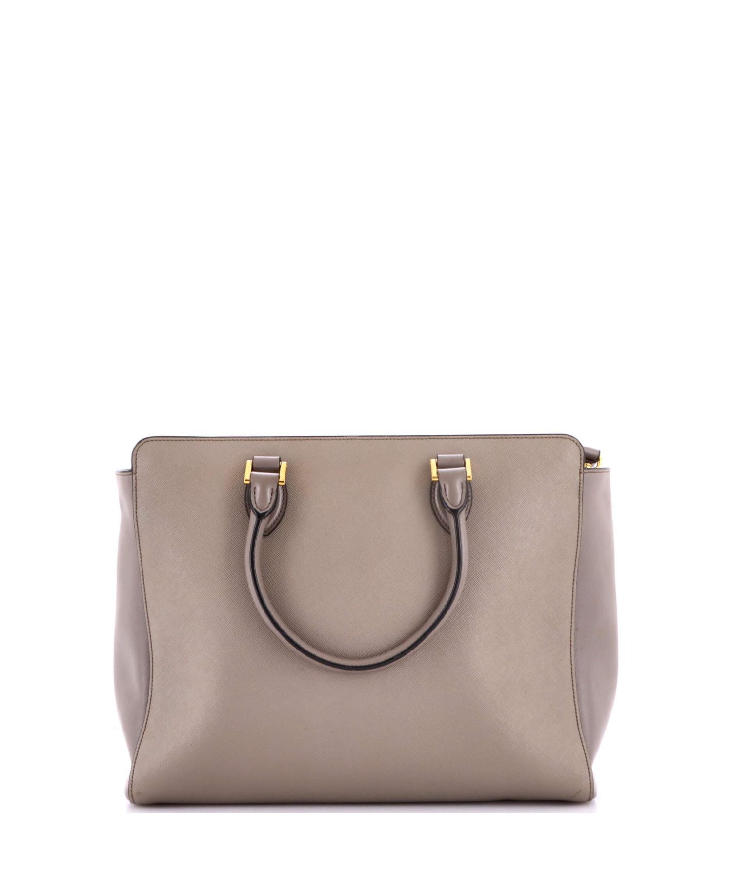 Medium Convertible Open Tote Saffiano Leather
