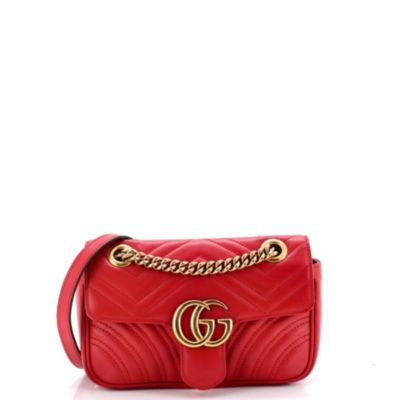 Small GG Marmont Flap Bag Matelasse Leather