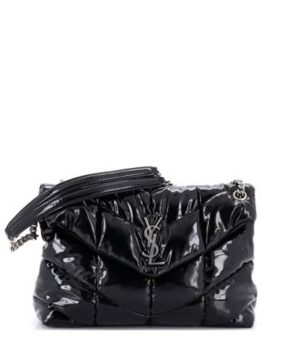 Medium Loulou Puffer Shoulder Bag Quilted Patent