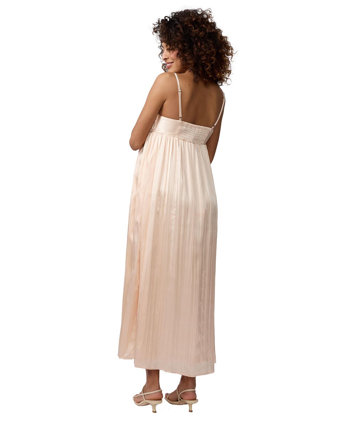 Ingrid + Isabel Maternity Ingrid + Isabel Solid Satin Maxi view 3 — MAYCSS fashion products