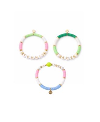 Girls Bits and Bows Little/Big Tennis Lovers Bracelet Set