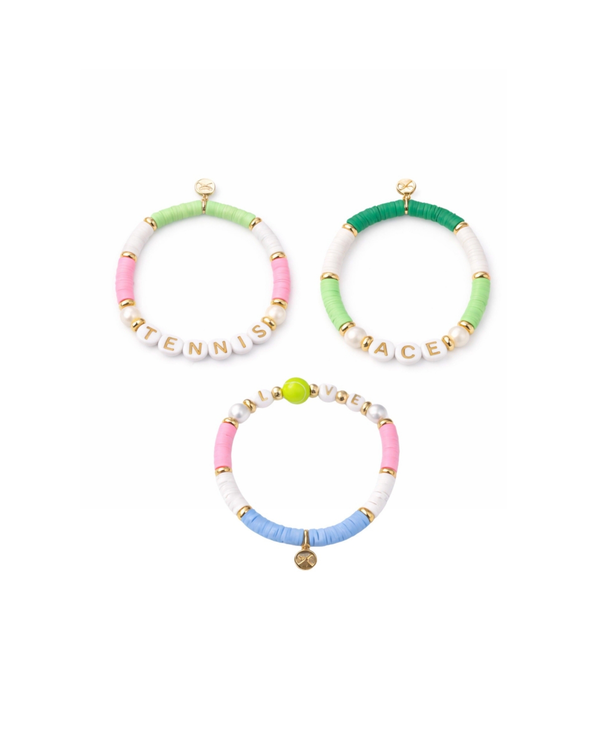 Bits & Bows Girls Bits and Bows Little/Big Tennis Lovers Bracelet Set