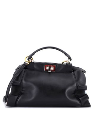 Mini Wave Peekaboo Bag Leather