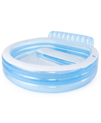 Swim Center Inflatable Family Lounge Pool with Bench