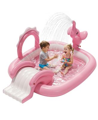 Elephant Inflatable Pool Slide Sprinkler Play Center Kiddie Garden Backyard