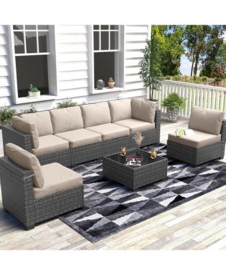 Shaped Patio Set with Table