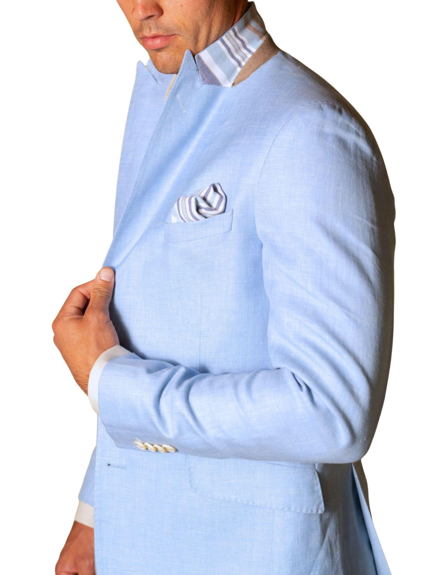 Men's Tailored Linen Blend Blazer