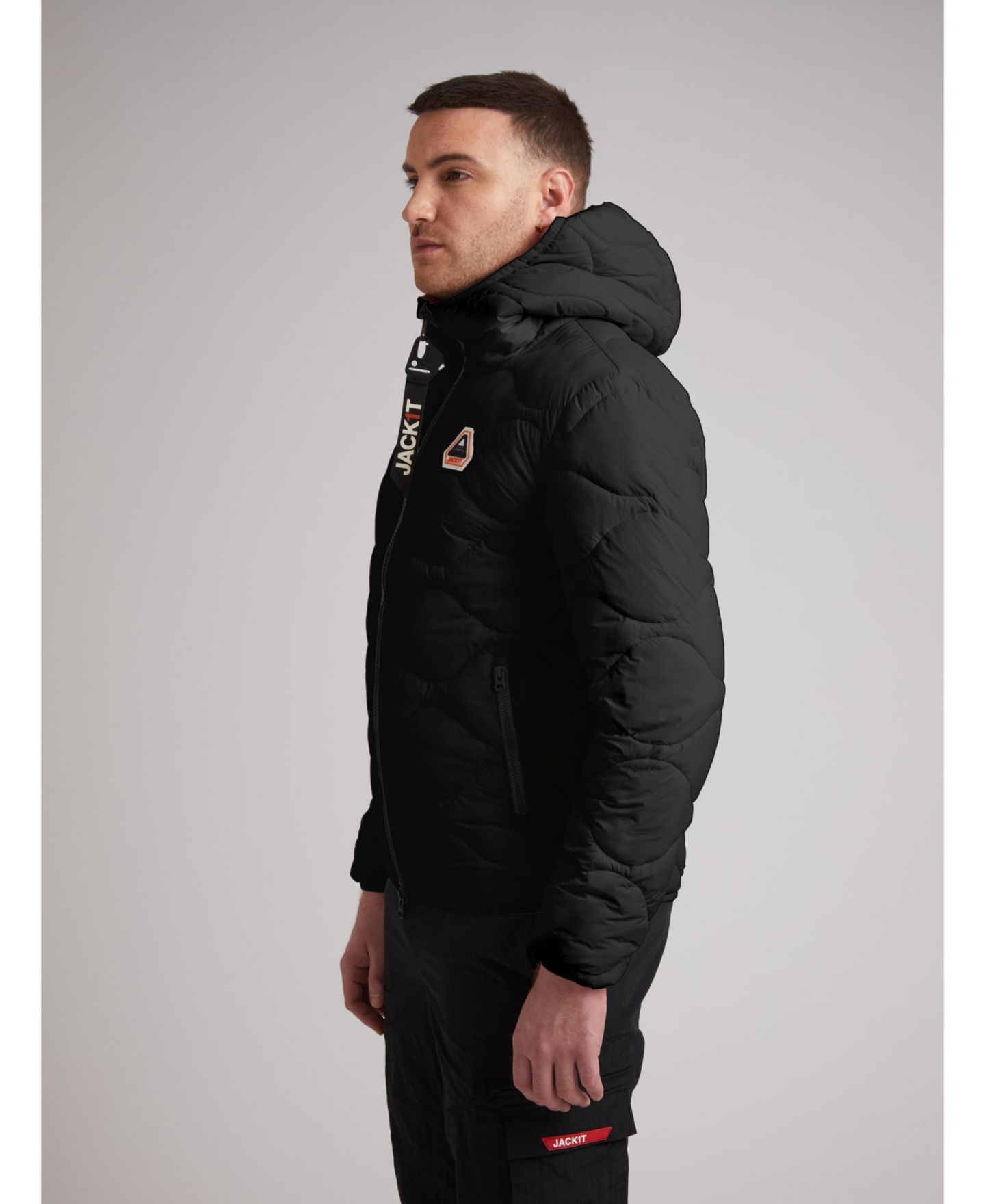 Мужская куртка JACK1T Orb1T Long Sleeve Hooded, цвет: Чёрный — фото 2