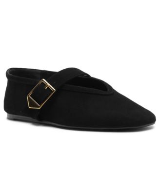Women's Vick Buckle Square Toe Flats