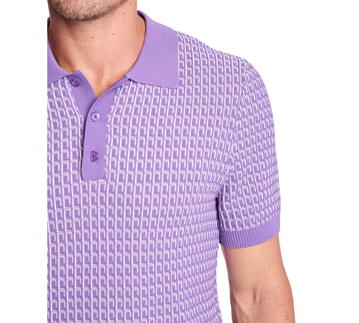 Paisley & Gray Men's 3-Button Slim-Fit Polo Shirt