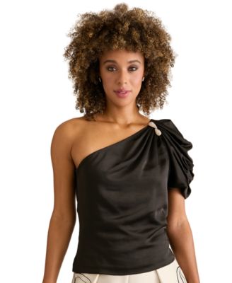 Women's One-Shoulder Sleeveless Top