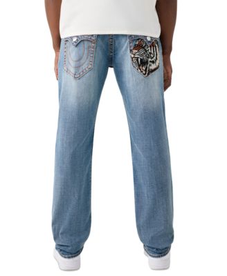 Men's Straight Tiger Big T Flap Jeans