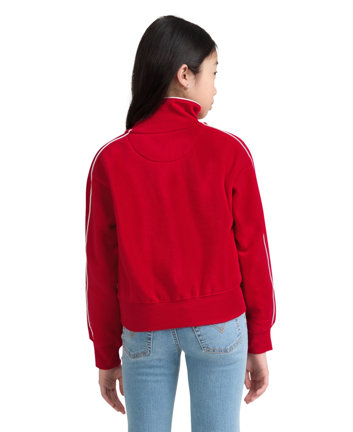 Детский свитер Levi's на молнии до груди для девочек, 7-16, цвет: Красный — фото 5